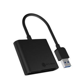 Lector de tarjetas ICY BOX IB-CR301-U3 USB 3.2 Gen 1 Multiformato Negro