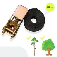 kit de escalada en arbol - 12 agarraderas 6 cintas con cliquetes - max 91 kg curso de obstaculos para ninos