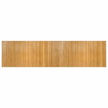 Alfombra Rectangular Bambú Color Natural 100x400 Cm Vidaxl