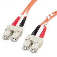 cable de fibra optica multimodo sc a sc om1 de 2m startech