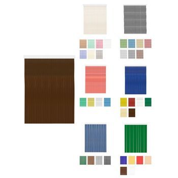 Jardin202 - Cortinas De Exterior Impermeables – Cortinas Antimoscas Para Terrazas Y Porche  110 X 240 Cm (karla - Marrón)  110 X 240 Cm (karla - Marrón)jardin202