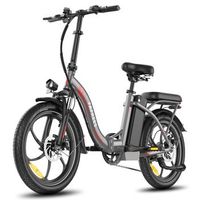 e-bike  fafrees f20 - motor 250w bateria 36v20ah neumaticos de 20 pulgadas frenos mecanicos de disco - gris