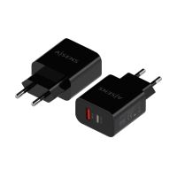 aisens a110-0682 cargador de pared 1x usb-c 1x usb 20w negro