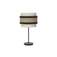 lampara de sobremesa cornalina pequena o18x47cm 1xe14 bombilla no incluida color beige y negro