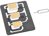 kit adaptadores tarjeta sim - isy isa-1400 triple microsim nanosim