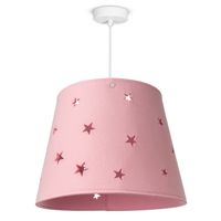 lampara colgante loro rosa