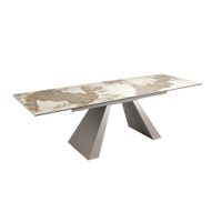 mesa comedor extensible rectangular marmol porcelanico