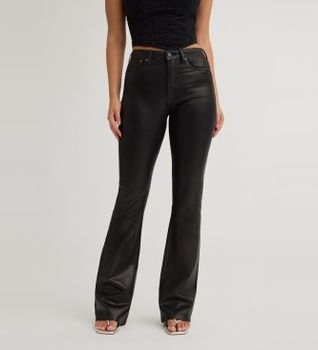 Guess para mujer. W6BA0LD2083 Jeans Sexy Flare negro (26), Casual, Algodón