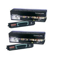 original multipack lexmark e230 printer toner cartridges 2 pack -12a8400