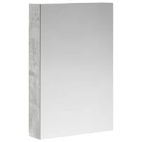 armario con espejo de bano gris concreto 40 x 105 x 605 cm vidaxl