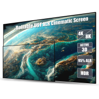 awol 100 pulgadas alr proyector pantalla cinematografica ust 169 angulo de vision de 170 absorbe el 95 de la luz amb