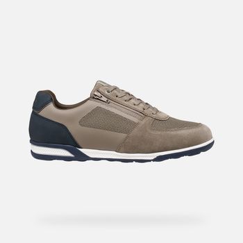 GEOX Spherica Actif X3 Hombre Gris Pardo/azul Marino Oscuro