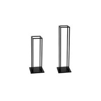 lenero metal negro 33x33x115cm