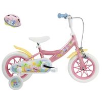 bicicleta infantil stitch 12 1 freno y casco
