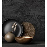 papel pintado vinilico lavable de piedra de roca con textura en relieve - narok stone 681001 de gaulan - rollo de 10 m x 106 m