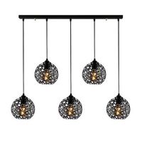 lampara de techo fellini-mr-789 negro metal 100x17x119 cm