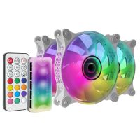 mars gaming mf-3dkit kit 3 ventiladores argb 12cm espejo infinito blanco