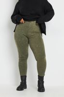 yours leggings caqui canale efecto lavado mujer curvy y tallas grandes yours