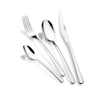 cuberteria 24 piezas con cuchillo chuletero pisa