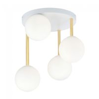 plafon de techo telpa ii opal 4 luces