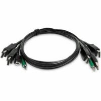 cable kvm startech double displayport 18 m usb audio