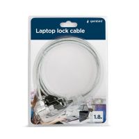 cable de seguridad gembird lk-k-01 acero 18m con cerradura y 2 llaves