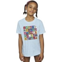 dessins animes camiseta grid squares para nina