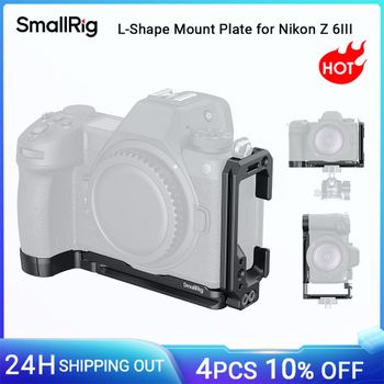 Placa de montaje en forma de L SmallRig Z 6III para Nikon Z 6III, placa L para Arca-Swiss con orificios roscados de 1/4 