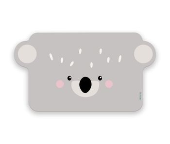 Mantel individual infantil koala koala - gris - 30x46 cm