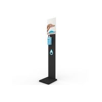 mueble metalico para dispensador de gel color negro
