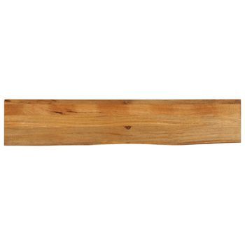 Tablero De Mesa Borde Natural Madera Maciza Mango 180x30x3,8 Cm Vidaxl