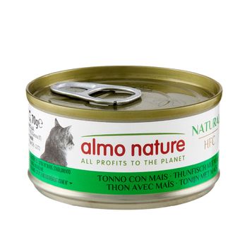 Pack Ahorro Almo Nature HFC Natural 24 x 70 g - Atún y maíz