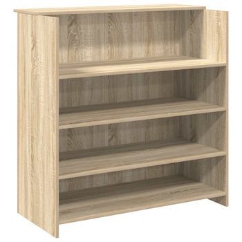 Mostrador De Recepción Roble Sonoma 100x50x103,5 Cm Madera De Ingeniería