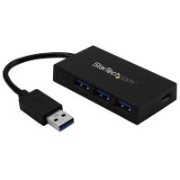hub startechcom 4 puertos usb 32 gen 1 5gbps con adaptador de alimentacion
