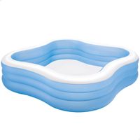 piscina hinchable intex cuadrada 229x229x56 cm - 1250 litros