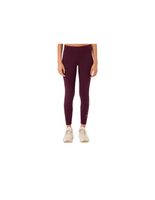 mallas de fitness asics asics logo 78 legging mujer dark aubergine