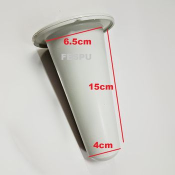 CONO DE CENTRO DE FLORES PARA CEMENTERIO,COLOR BLANCO,15 CM