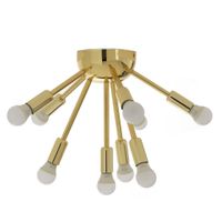 lampara de arana de acero pintado oro brillo cm o38 h29