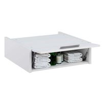 mueble alto para columna lavadora secadora t-bath 67x65x21 cm blanco esp22 mm