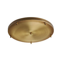 roseta roseta multicable en hierro bronceado d 50 con 6 agujeros h3 o50 bl290-pl6-dm50-brz