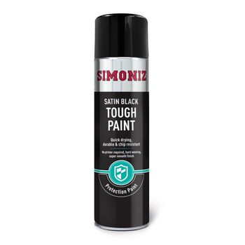 Tough Black Satin Spray Paint 500ml