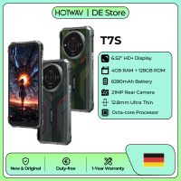 hotwav t7s telefono inteligente ultrafino resistente al agua y a los golpes bateria de 6280 mah pantalla hd de 652 telefono movil con 4 gb de ram 128 gb de rom camara de 21 mp  8 mp android