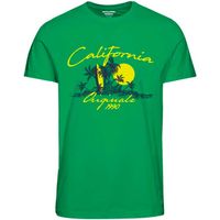 jack  jones camiseta 12240210 jorbooster tee ss crew neck drop 6 jnr island green para nino