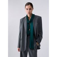 liu jo chaqueta blazer con boton joya para mujer