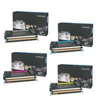 original multipack lexmark c736n printer toner cartridges 4 pack -c734a2kg