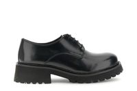 zapatos derby con cordones de piel envejecida black