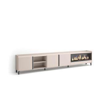 Mueble Tv Benalauría-02 Con Chimenea Eléctrica Xxl
