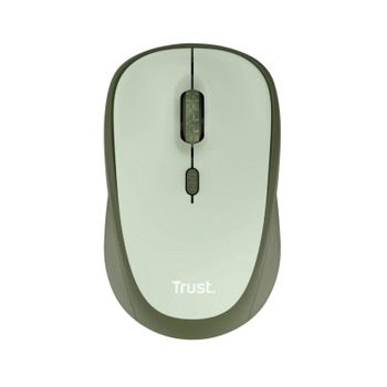 Ratón Trust inalámbrico 1600 DPI compacto ecológico Silent ajustable Verde