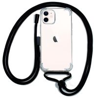cool funda con cordon negro para iphone 12 mini