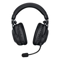 auriculares logitech pro x wireless 2 inalambricos y alambricos bluetooth gaming con stand negro
